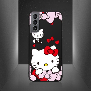 เคสโทรศัพท์ซิลิโคน TPU แบบนิ่ม ลายการ์ตูนคิตตี้ กันกระแทก สําหรับ Samsung Galaxy S21 S20 Plus S21 S20 Ultra 5G S20 FE