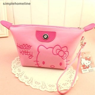 [simplehomeline] กระเป๋าเครื่องสําอาง กันน้ํา จุของได้เยอะ ลายการ์ตูน Hello Kitty