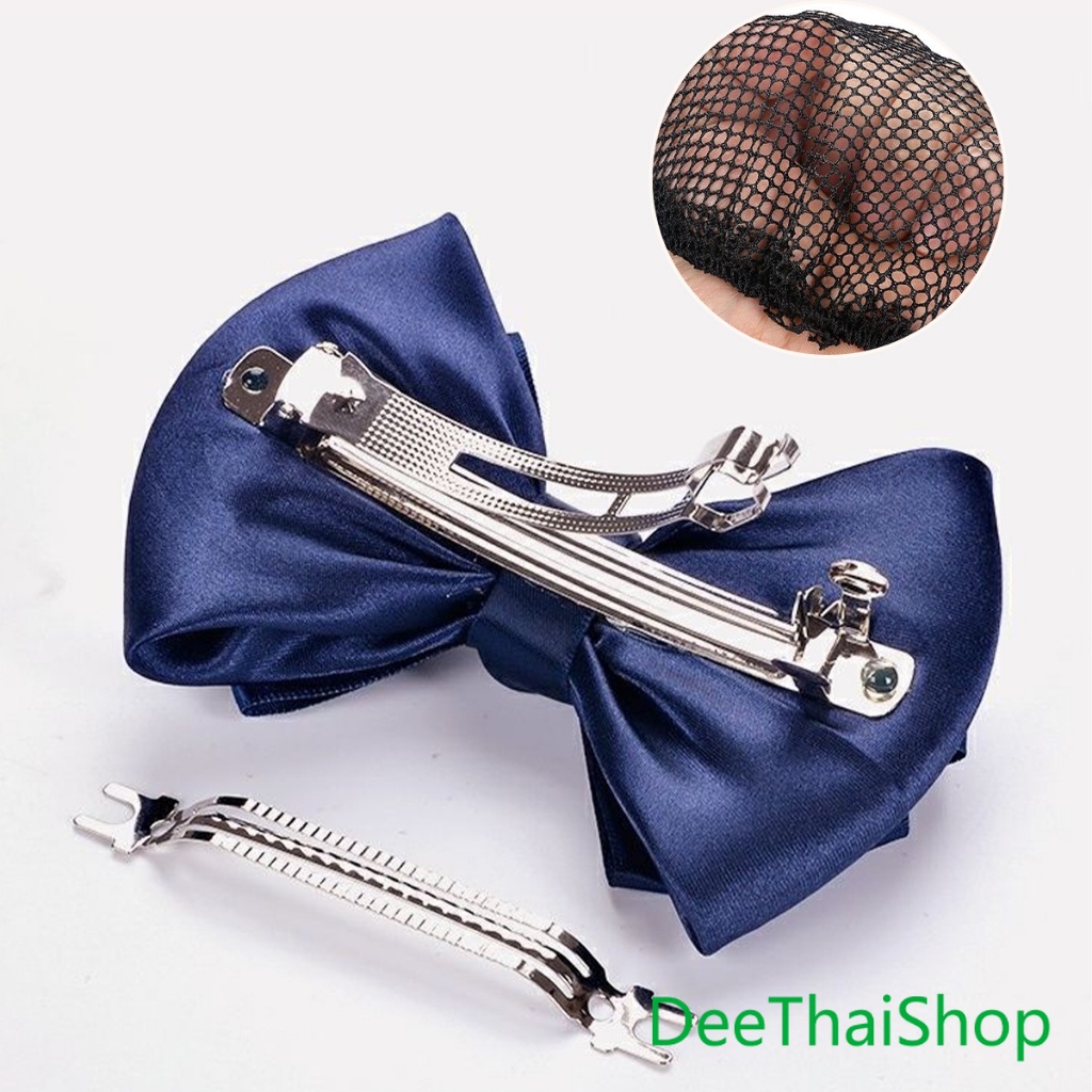 DeeThai กิ๊บเก็บผม สไตร์เกาหลี เกรดพรีเมียม เครื่องประดับผม เน็ตติดผมพยาบาล  Hair clip - รูปที่ 4