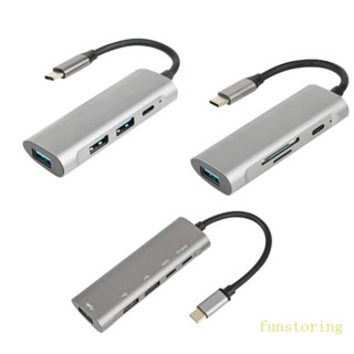 Fun ฮับแปลง Type C เป็น USB3 0 2 0 สําหรับอุปกรณ์ Type C 5Gbps