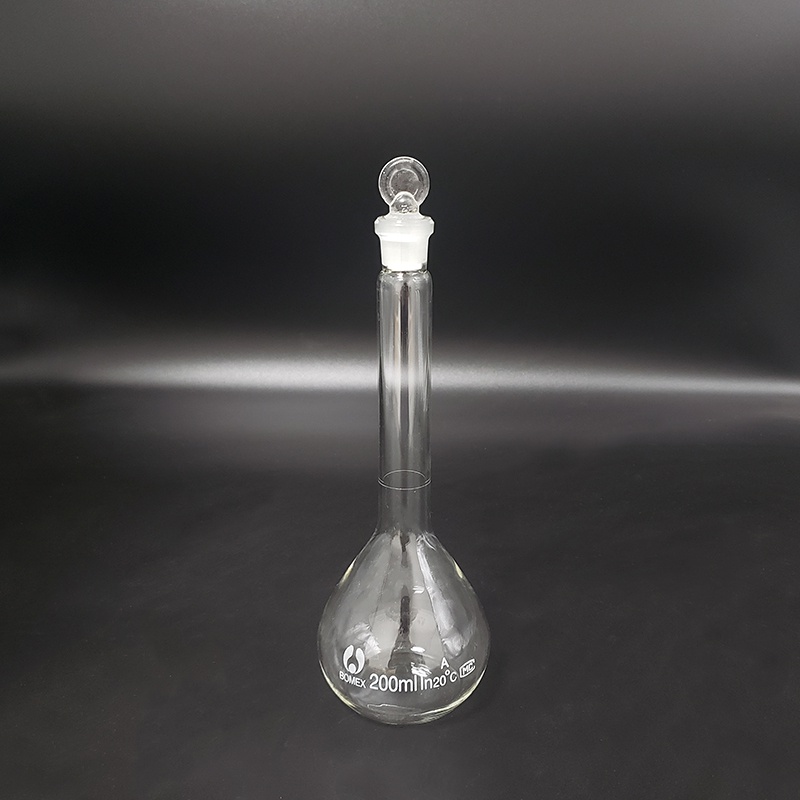 Volumetric flask with stopper 5ml/10ml/25ml/50ml/100ml/200ml/250ml/500ml/1000ml/2000ml/5000ml,Volumetric flask,Measuring