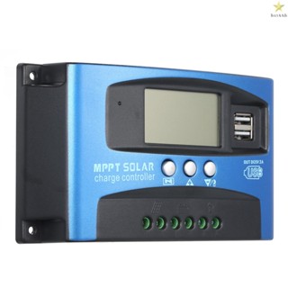 Auto Solar Cell Panel Charger Regulator with MPPT Technology and LCD Display