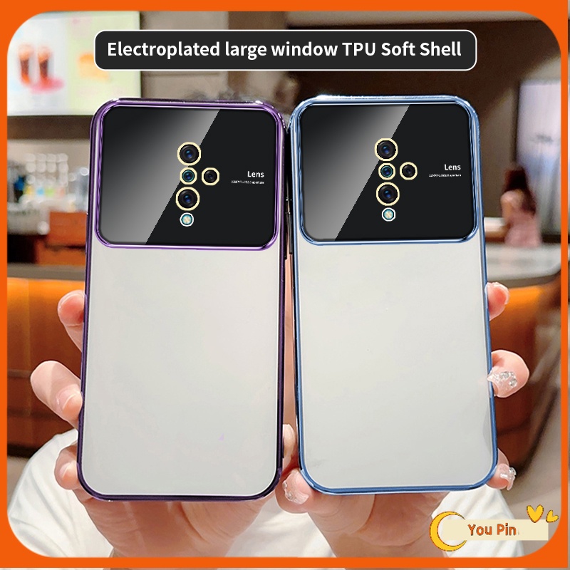 เคส Vivo S1 Pro เคสมาพร้อมฟิล์มเลนส์ เลนส์ใหม่ รวมทุกอย่าง เคสโทรศัพท์มือถือ ชุบไฟฟ้า ระดับไฮเอนด์ หรูหรา