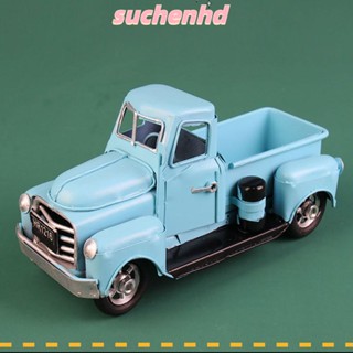 Suchenhd ของตกแต่งรถบรรทุก โลหะ สีฟ้า สไตล์วินเทจ แฟชั่น สําหรับตกแต่งห้อง วันหยุด