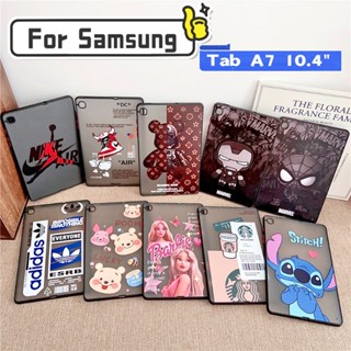 สําหรับ Samsung Galaxy Tab A7 10.4 2020 SM-T500 T505 T507 T509 เคส TPU น่ารัก กันกระแทก ด้านหลัง ซิลิโคนใส บาง นิ่ม
