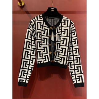 ♥ เช็คสินค้าก่อนสั่ง BALMAIN KNIT CARDIGAN เสื้อคลุม คาดิแกน ผ้านิต ไหมพรม เนื้อแน่น บัลแมง