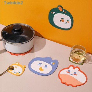 Twinkle แผ่นฉนวนกันความร้อน รูปสัตว์ สําหรับรองแก้วชา นม แก้วกาแฟ แก้วกาแฟ