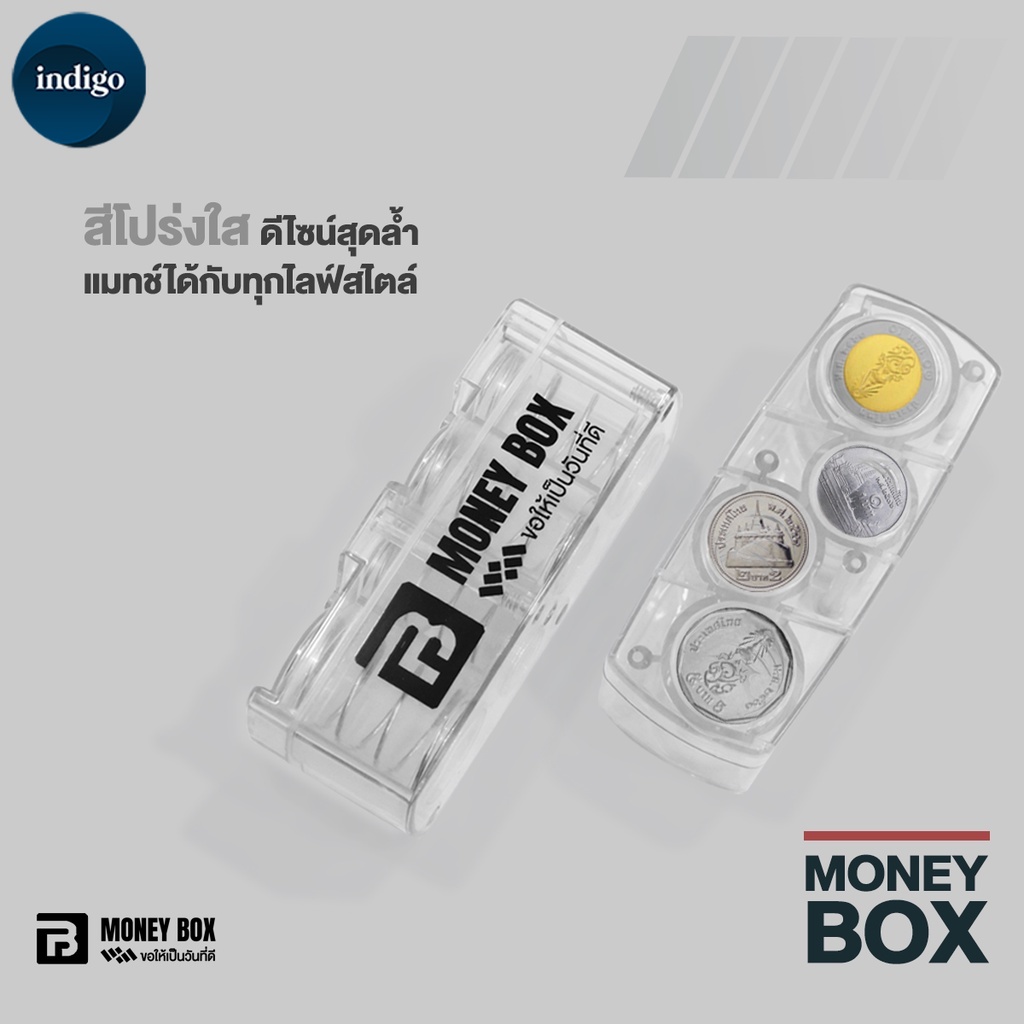 กล่องใส่เหรียญติดรถยนต์ กล่องเหรียญ ใช้แต่งรถ หรือ พกพาได้ จัดระเบียบเหรียญในรถคุณ ให้สามารถหยิบใช้สะดวก # B-177