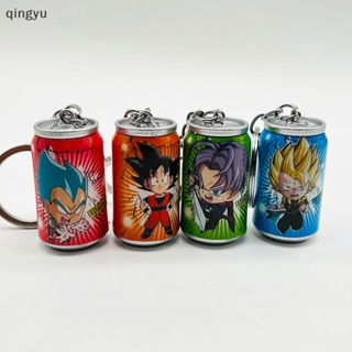 [qingyu] พวงกุญแจฟิกเกอร์ การ์ตูนอนิเมะดราก้อนบอล Son Goku Kakarotto Vegeta Trunks Cans สําหรับเด็ก พร้อมส่ง