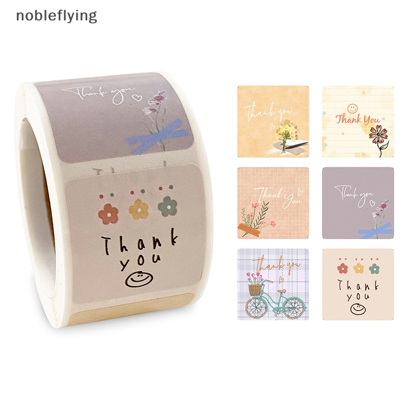 สติกเกอร์ซีล ลายการ์ตูน Thank You น่ารัก สําหรับติดซองจดหมาย จํานวน 300 ชิ้น ต่อม้วน