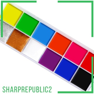 [Sharprepublic2] ภาพวาดสีน้ํามัน รูปใบหน้า 12 สี สําหรับแฟนซี