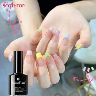 Charzieg Macaron Color Nail Polish Glue ร้านเล็บสียอดนิยมเหมาะสำหรับกาวส่องไฟสีบริสุทธิ์ [TOP]