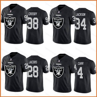 เสื้อกีฬาแขนสั้น ลายทีมชาติฟุตบอล Las Vegas Raiders NFL YT3 Crosby Jackson Jacobs Carr TY3