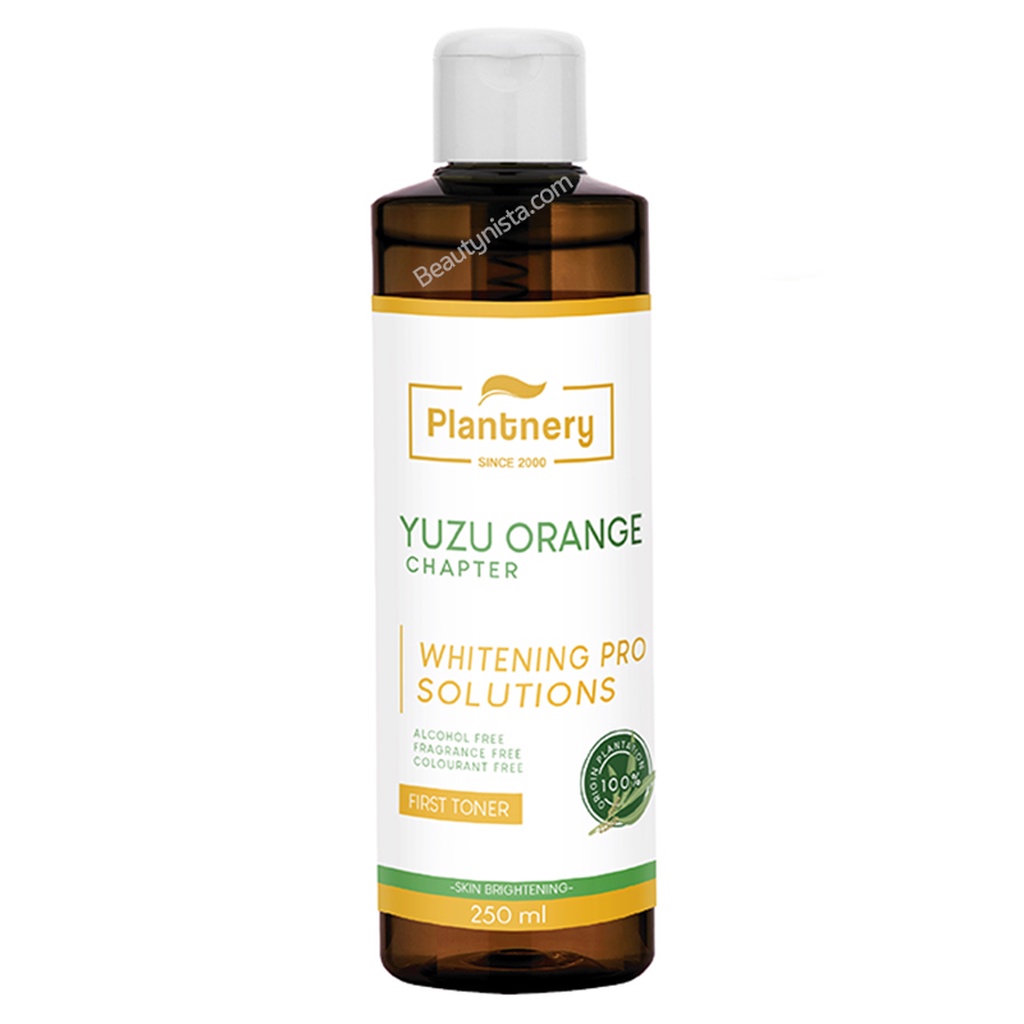 Plantnery Yuzu Orange First Toner 250ml โทนเนอร์ปรับสภาพผิว อุดมด้วยวิตามินซีเข้มข้นจากส้มยูซุ เพื่อผิวกระจ่าง