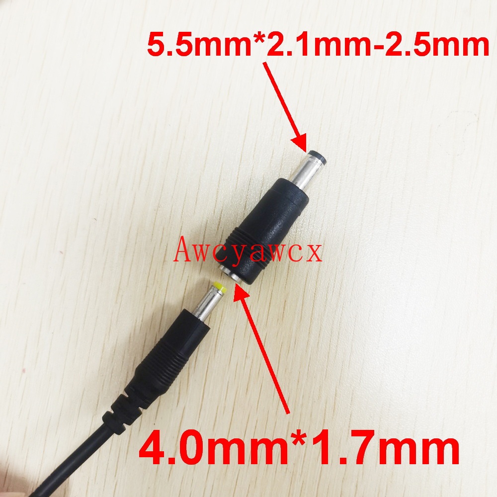อะแดปเตอร์แปลงไฟเครื่องปรับอากาศ แจ็ค DC 3.5×1.35มม. เป็น 5.5×2.1มม./2.5มม. แปลงหัวจ่ายไฟ
