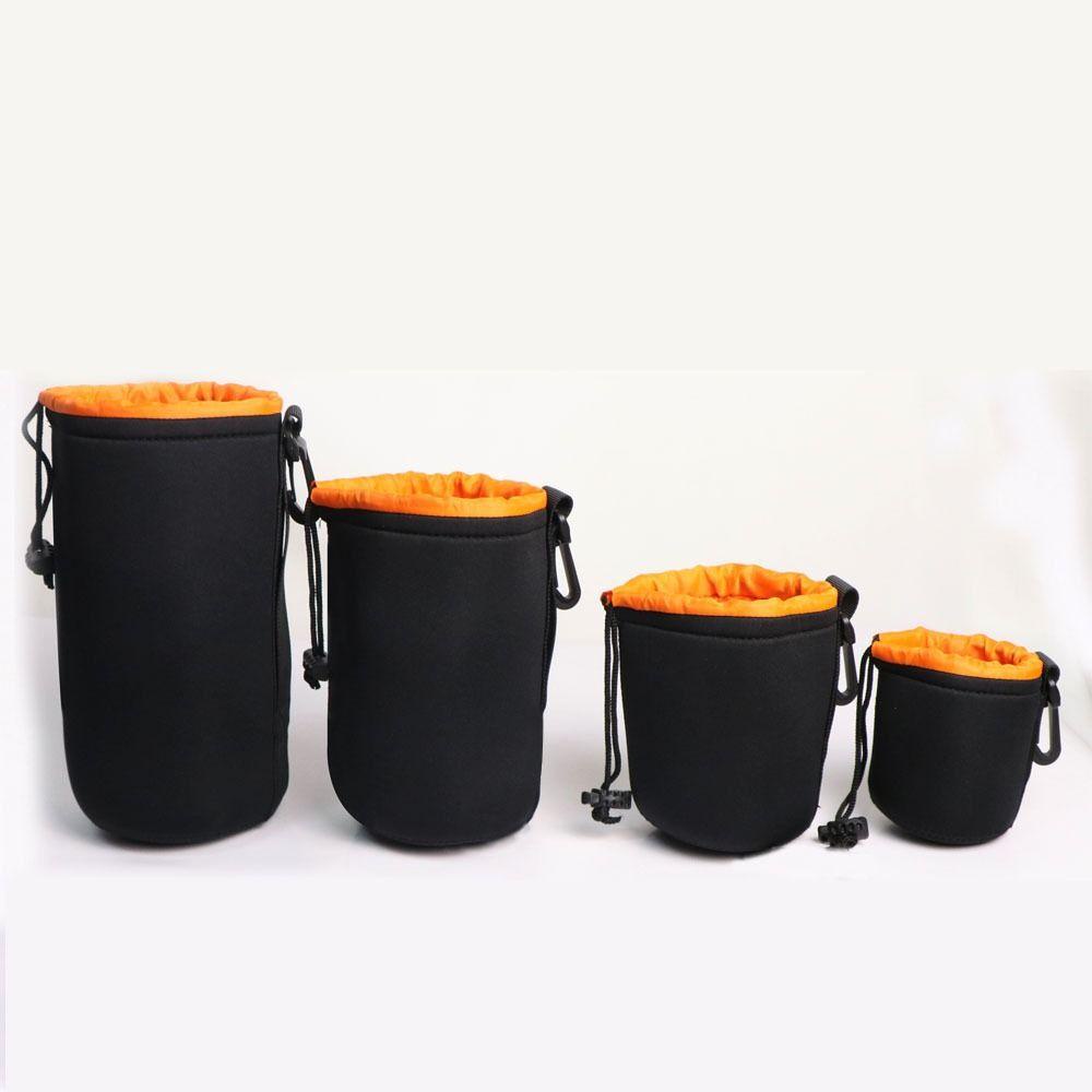 AQUAEDGE กระเป๋าใส่เลนส์กล้อง, กระเป๋าใส่เลนส์ Neoprene Plush Neoprene, กระบอกสีส้มหนา S/M/L/XL กระเป๋ากันน้ํา Digital SLR กล้อง ราคา ถูกที่สุด ดีลบีเคเค แกลเลอรีภาพที่ 2