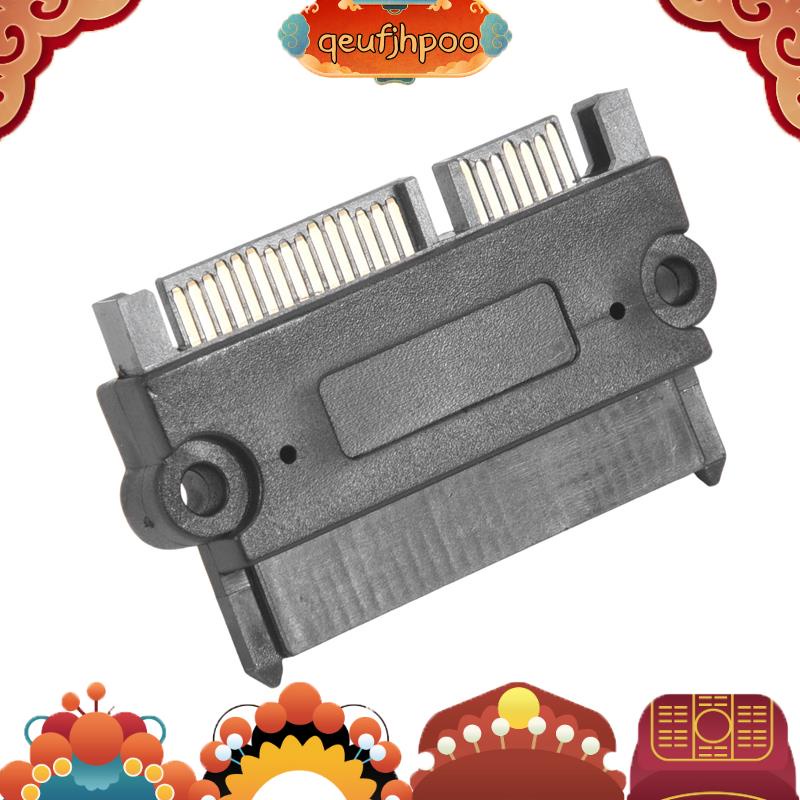 Qeufjhpoo อะแดปเตอร์แปลง SATA 22P 7 + 15 Male เป็น SATA 22Pin Female