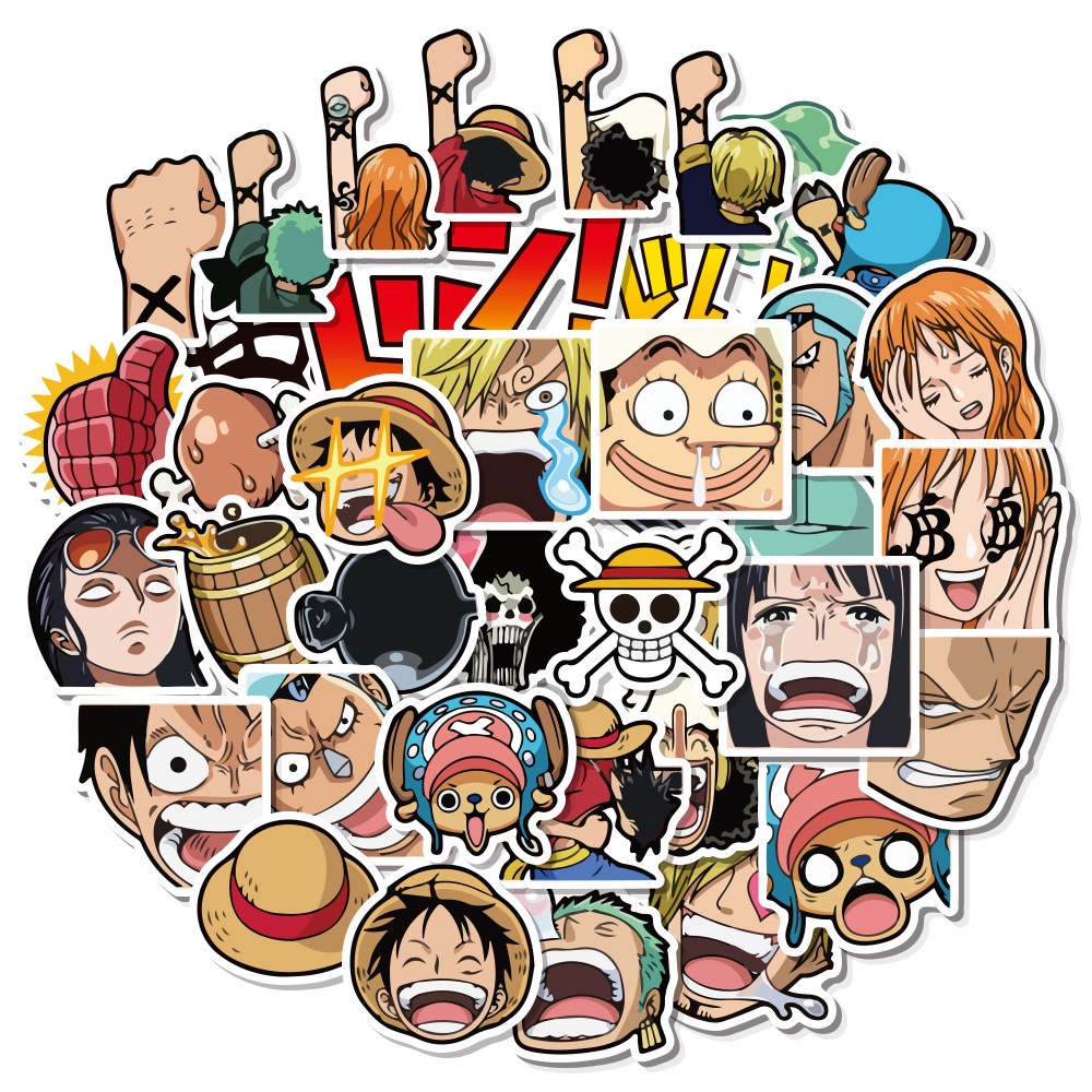40 ชิ ้ น One Piece สติกเกอร ์ One Piece คู ่ มือสติกเกอร ์ One Piece ญี ่ ปุ ่ นอะนิเมะการ ์ ตูนคู ่ มือวัสดุโทรศัพท ์ กรณีถ ้ วยน ้ ําสติกเกอร ์ กระเป ๋ าเดินทางกันน ้ ําถ ้ วยน ้ ําสติกเกอร ์