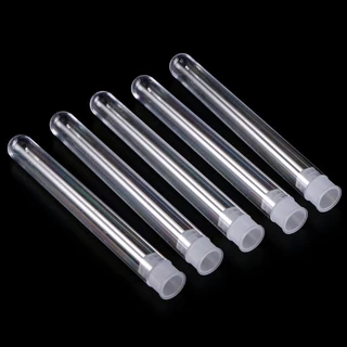 Pre-Roll พลาสติกใส หลอดทดลองพลาสติกใส พร้อมฝาปิด 12x100 มม. 50 ชิ้น/แพ็ค