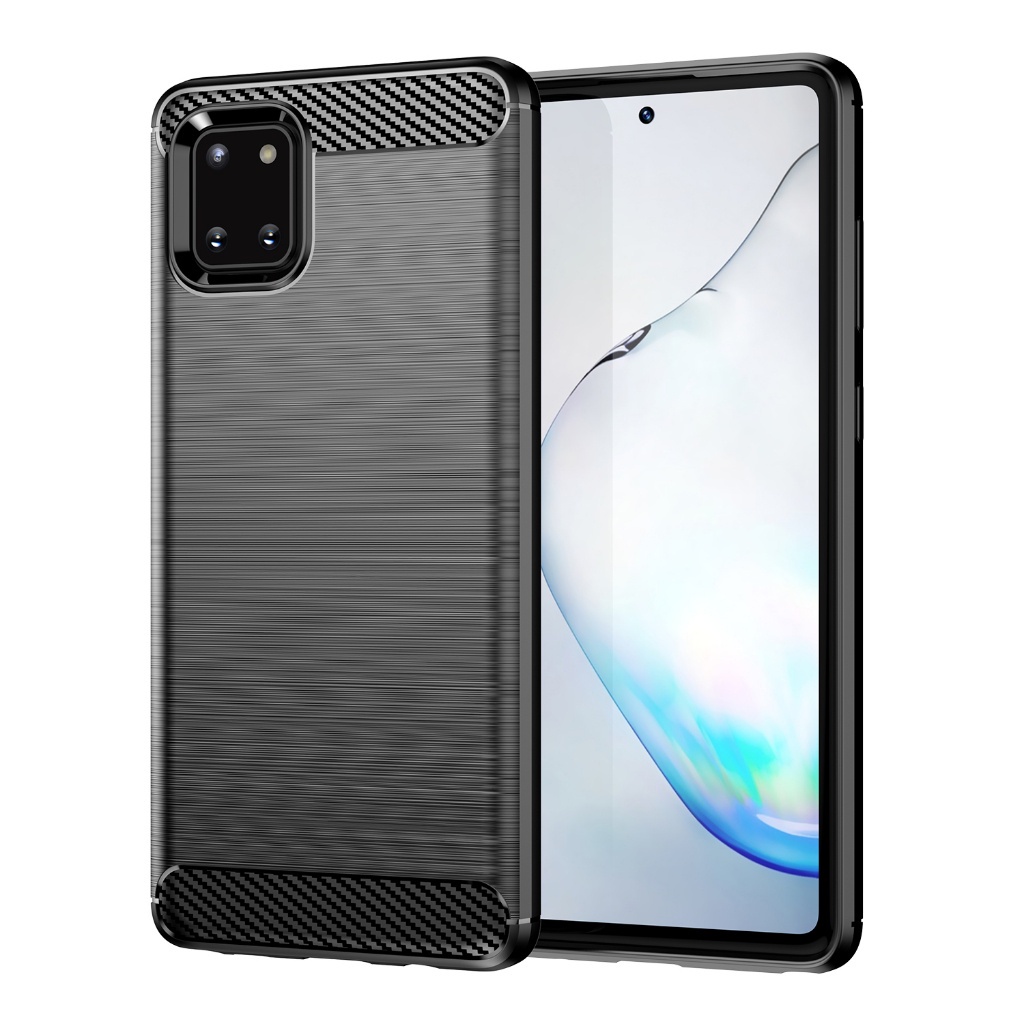 สําหรับ Samsung Galaxy Note 10 Lite, แปรงคาร ์ บอนไฟเบอร ์ ป ้ องกันกรณีนุ ่ ม , ทนต ่ อแรงกระแทก , ป ้ องกันรอยขีดข ่ วน , ป ้ องกันเคสโทรศัพท ์ ธุรกิจ