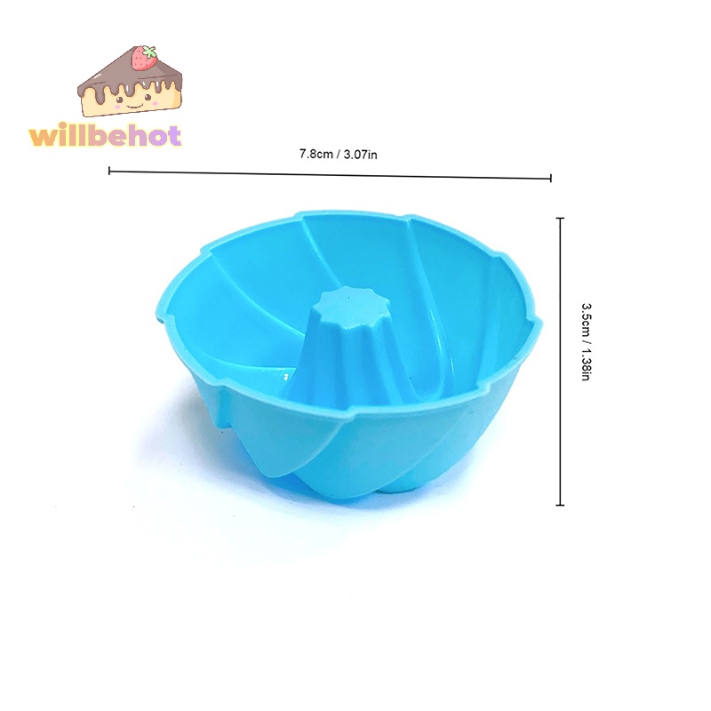[WillbehotT] แม่พิมพ์ซิลิโคน รูปหมุนได้ ไม่ติดผิว ใช้ซ้ําได้ สําหรับทําคัพเค้ก พุดดิ้ง มัฟฟิน เบเกอรี่ DIY 6 ชิ้น - รูปที่ 7