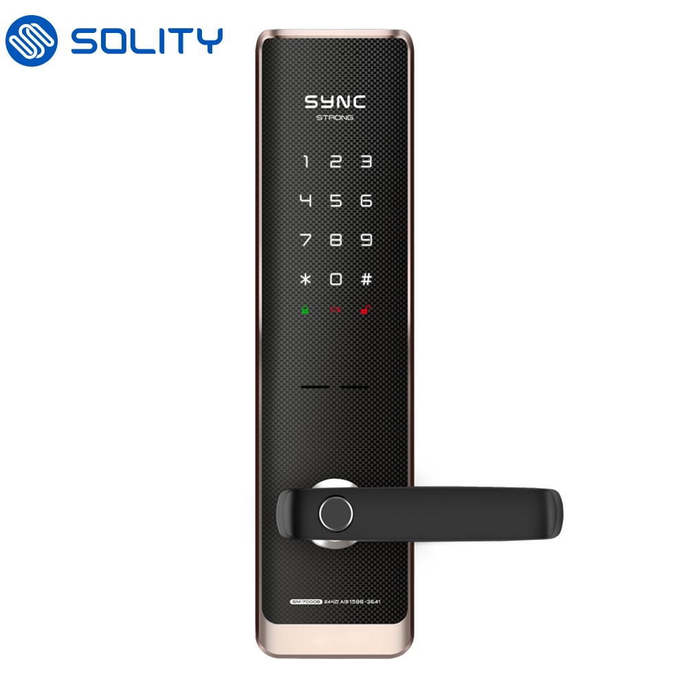 Solity SYNC SM-7000B Strong Fingerprint Digital Door Lock Smart Gate Security