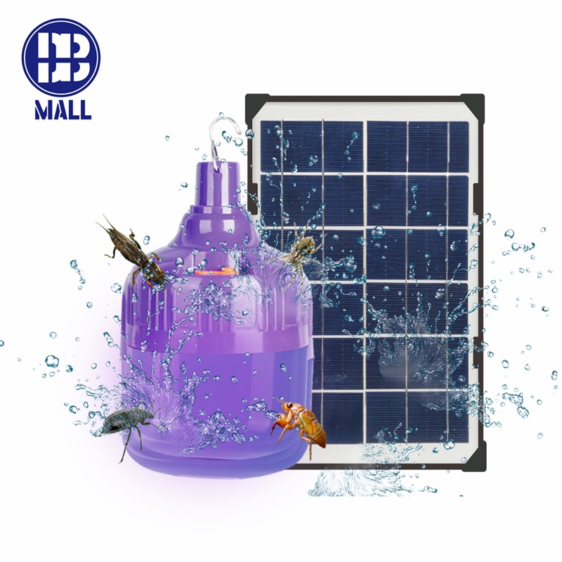 หลอดไฟตุ้มล่อแมลง 400W ราคาถูก ไฟโซล่าเซลล์ หลอดไฟ led หลอดไฟล่อแมลง แสงสีม่วง ไฟไล่ยุงโซล่าเซลล์