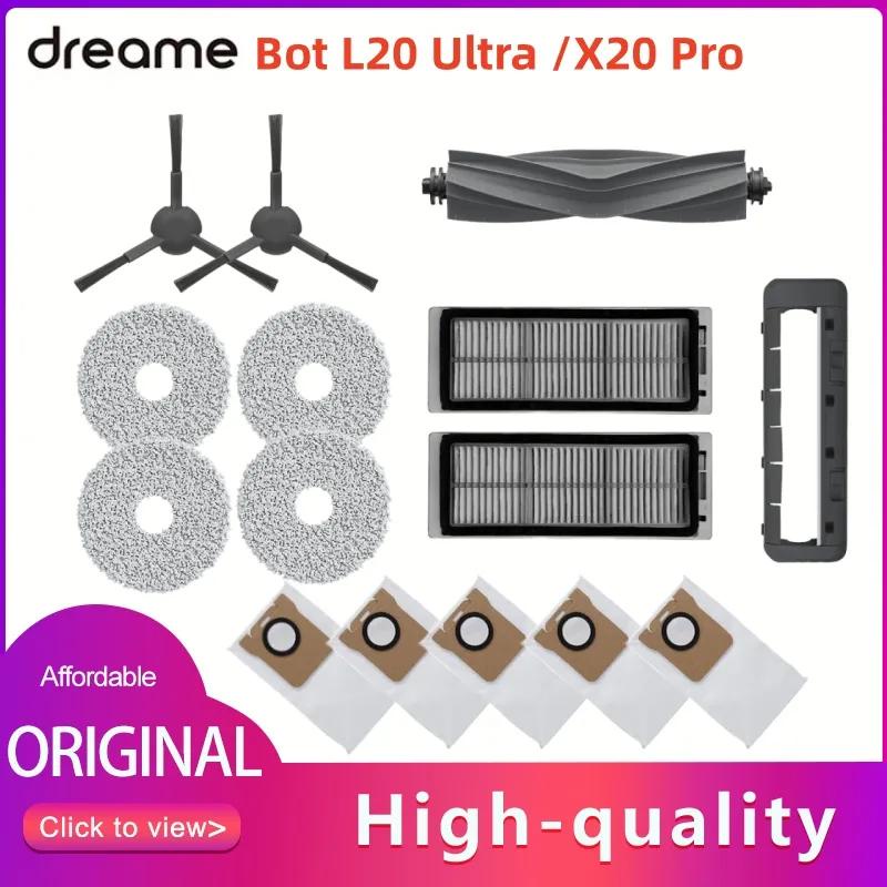Original Dreame Bot L20 Ultra Main Brush Cover, Filter, Mop,Dust bag Optional Accessories for X20 Pro Vacuum Cleaner Parts