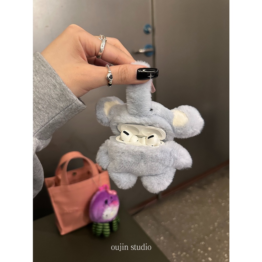 เคสหูฟังบลูทูธไร้สาย รูปช้างน่ารัก สไตล์เกาหลี ญี่ปุ่น สําหรับ pro1 pro2 1 2