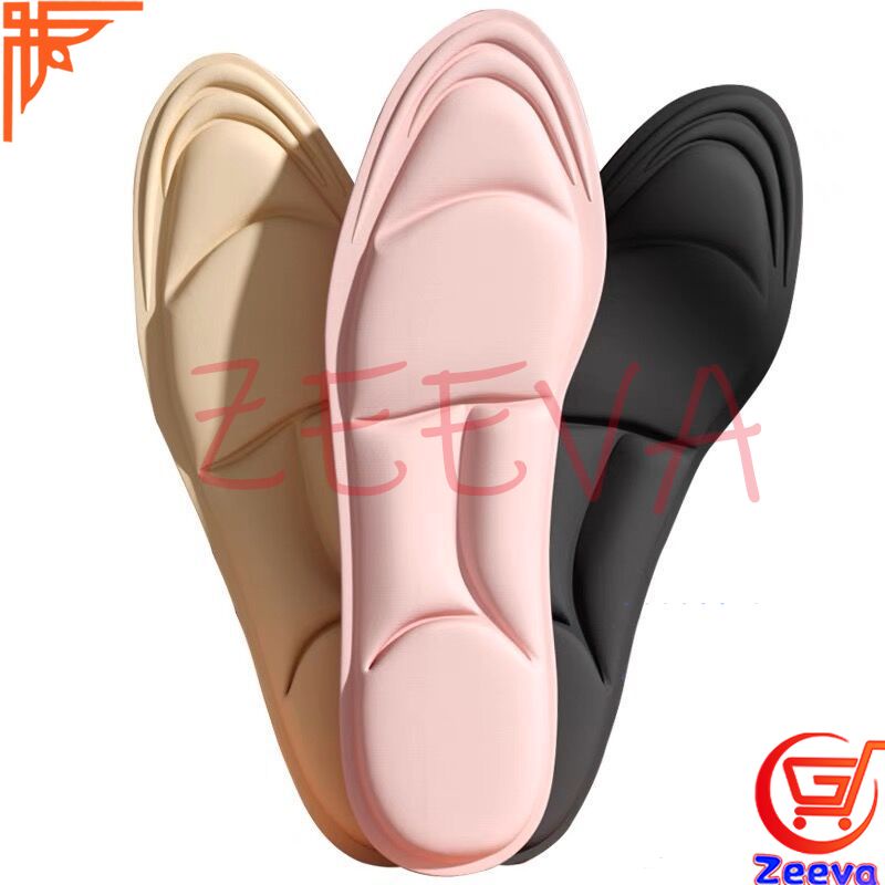 ZEEVA 5D แผ่นรองเท้า แผ่นเสริมรองเท้า เพื่อสุขภาพ ลดอาการปวด ตัดขอบได้ รองรับสามจุด รองรับซุ้มประตู insole