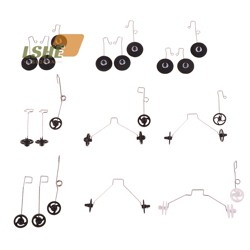 [LSHE] ใหม่ ชุดเกียร์ลงจอด โฟมมือโยน พร้อมล้อ เครื่องบิน 1 ชุด