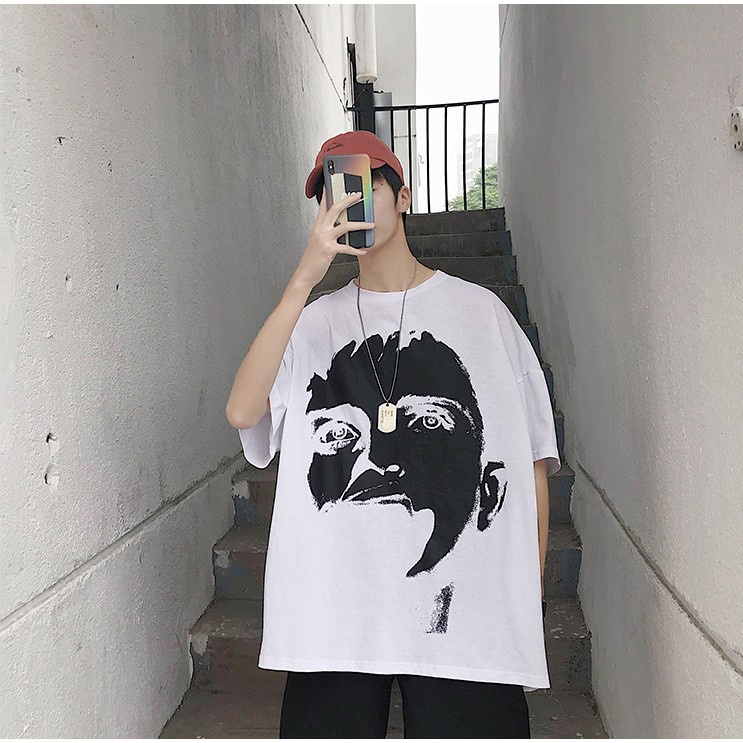 อ่อนนุ่ม 6 🔥 22thoctoberr KR051 เสื้อหน้้าคน Oversize เฟี้ยวๆ แนวสตรีทมาใหม่สวยมากกๆ 🔥