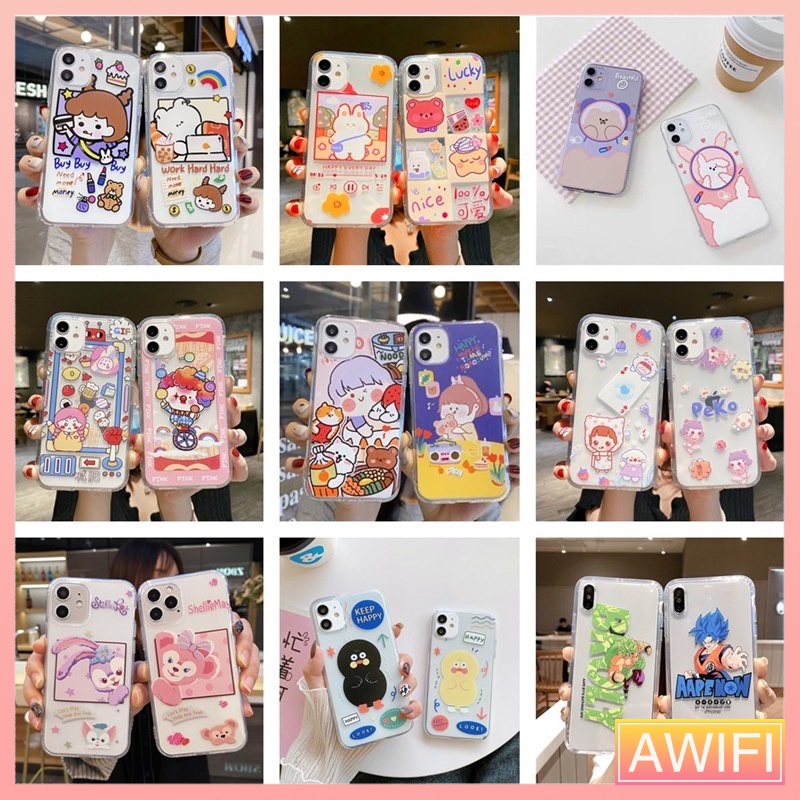 AWIFI เคสกันกระแทก สำหรับรุ่น เคสไอโฟน11 12 13 14 15 16 promax 6 7 8 XS MAX XR ราคาถูก สุ่มลายน่ารักๆเท่านั้น #RANDOM