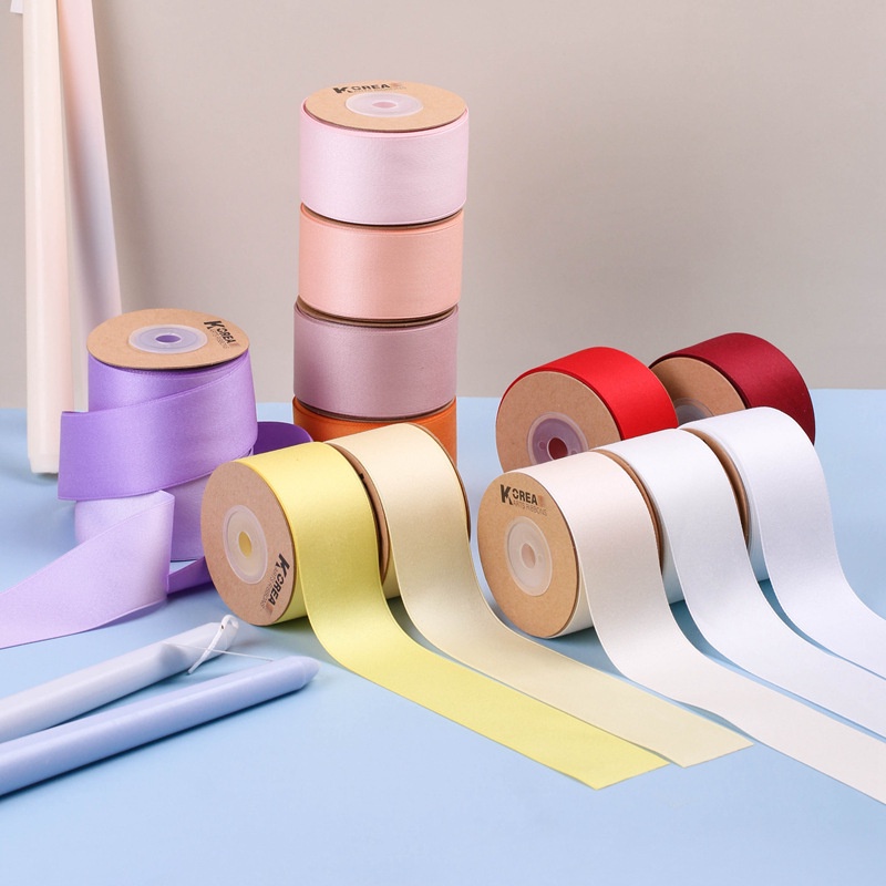 910เซนติเมตร/ม้วน10มิลลิเมตรกว้างริบบิ้น25มิลลิเมตรกว้างเกาหลีโพลีเอสเตอร์ผ้าฝ้ายริบบิ้นเคลือบโพลีเอสเตอร์ผ้าฝ้ายริบบิ้นโบว์ริบบิ้นอุปกรณ์ผมทําเองอโรมาจี้ห่อของขวัญริบบิ้นเสื้อผ้