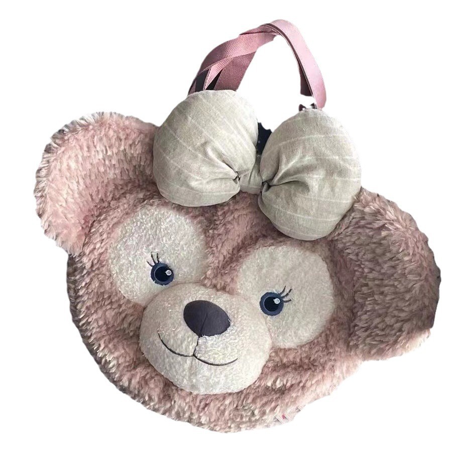 กระเป๋าเป้สะพายหลัง อเนกประสงค์ ขนาดใหญ่ ลายการ์ตูนหมีดัฟฟี่น่ารัก สําหรับเด็กผู้หญิง - รูปที่ 3