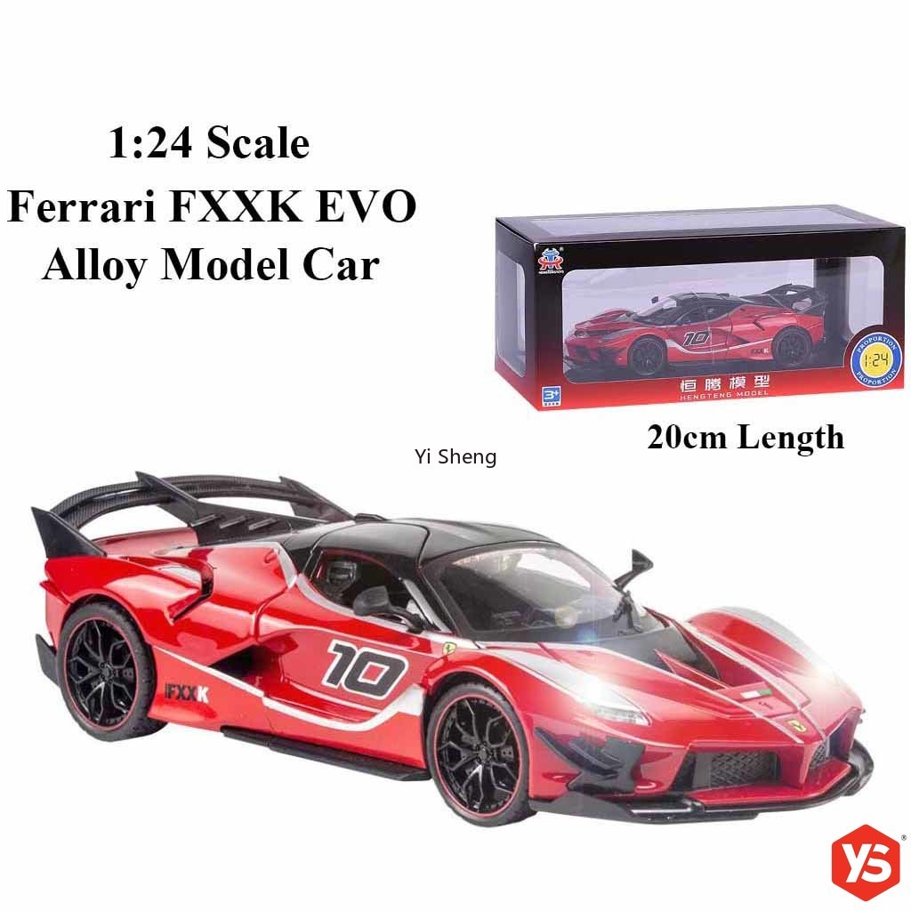 โมเดลรถยนต์ Ferrari FXXK EVO ขนาด 1:24 ของเล่นสําหรับเด็ก