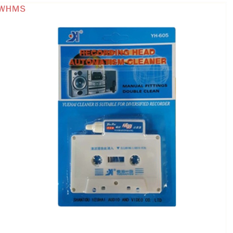(WHMS) เครื่องทําความสะอาดหัวเทปคาสเซ็ต และน้ํายาล้าง สําหรับเครื่องเล่นเทปคาสเซ็ต ในบ้าน รถยนต์