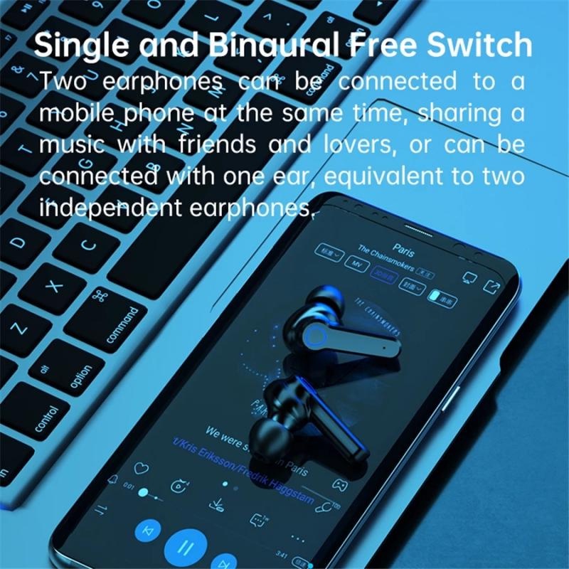 M19 TWS Wireless Bluetooth 5.1หูฟังสเตอริโอหูฟัง Touch Control หูฟังกันน้ำ2000MAh