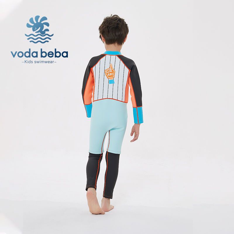 VODA BEBA مايوه أطفال دافئ قطعة واحدة سريع الجفاف — صورة 3