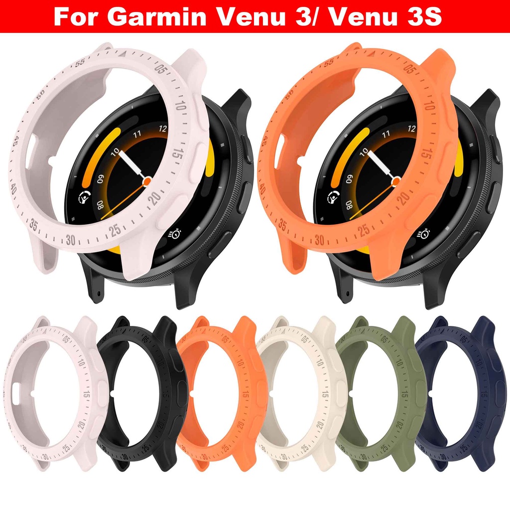เคสซิลิโคน TPU นิ่ม สําหรับ Garmin Venu 3 / Venu 3S กลวง เคสป้องกัน กรอบกันชน อุปกรณ์เสริม
