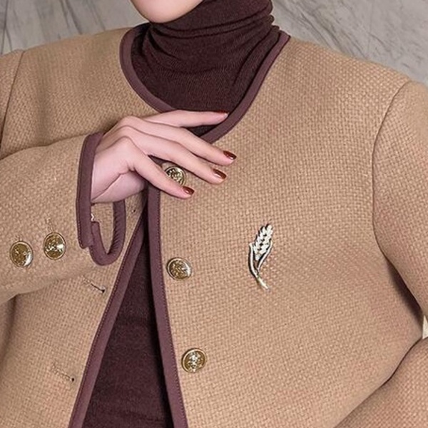 HIJAB BROOCH/HIJAB BROOCH/PEARL BROOCH/CUTE DOLCH/CUTE KOREAN FASHION STYLE Womens BCH (VICTORIA)