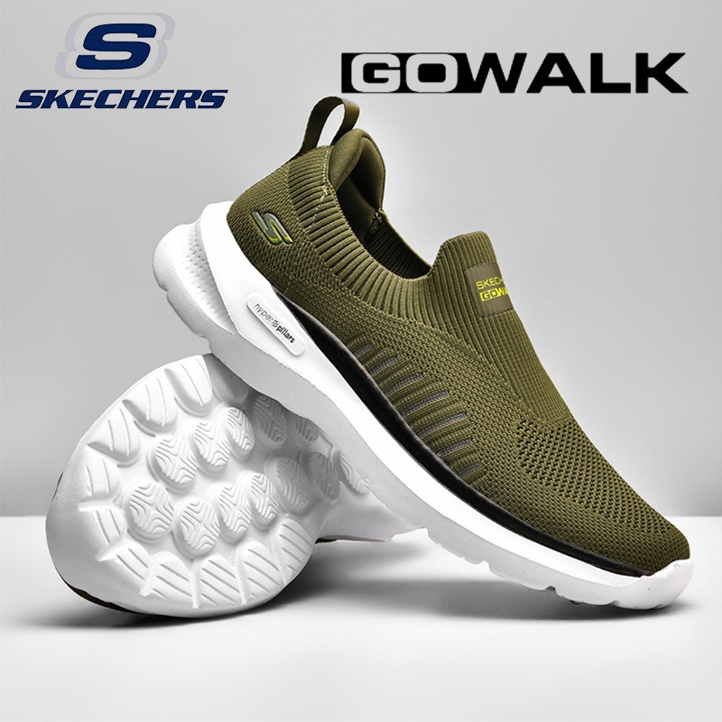 5 สี! Skechers_ GO WALK HYPER BURST รองเท้ากีฬาลําลอง ขนาดใหญ่ สวมใส่สบาย สําหรับผู้ชาย