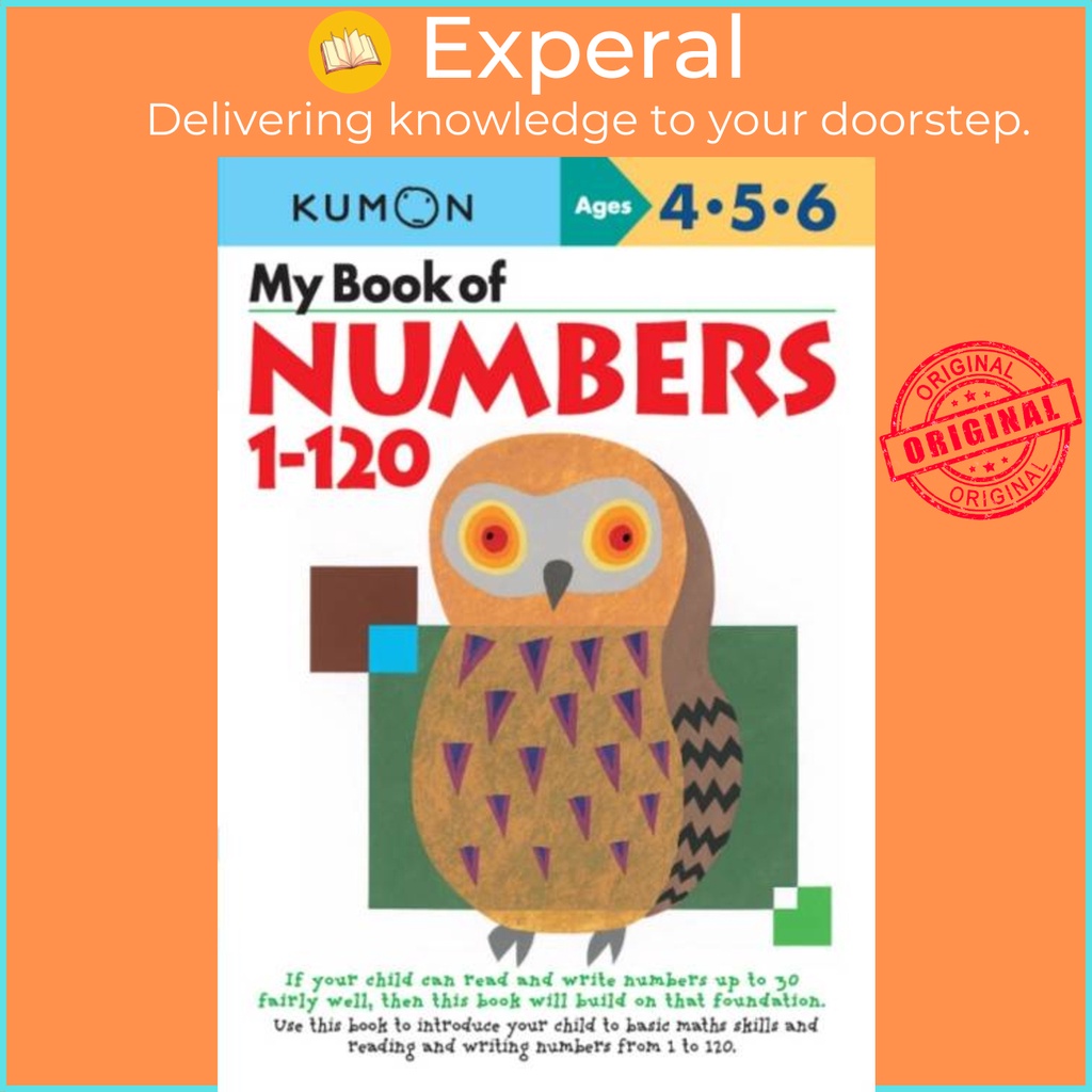 My Book of Numbers 1-120 โดย Kumon (ฉบับสหราชอาณาจักรปกอ่อน)