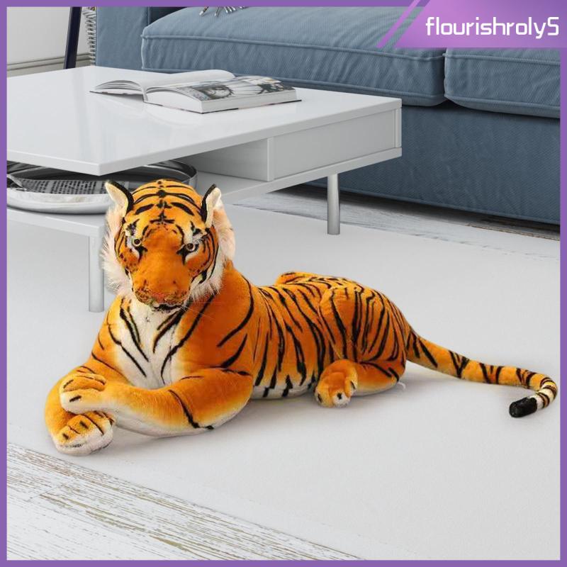 [Flourishroly5] ตุ๊กตาเสือยัดไส้ ของเล่น สําหรับตกแต่งห้องนั่งเล่น