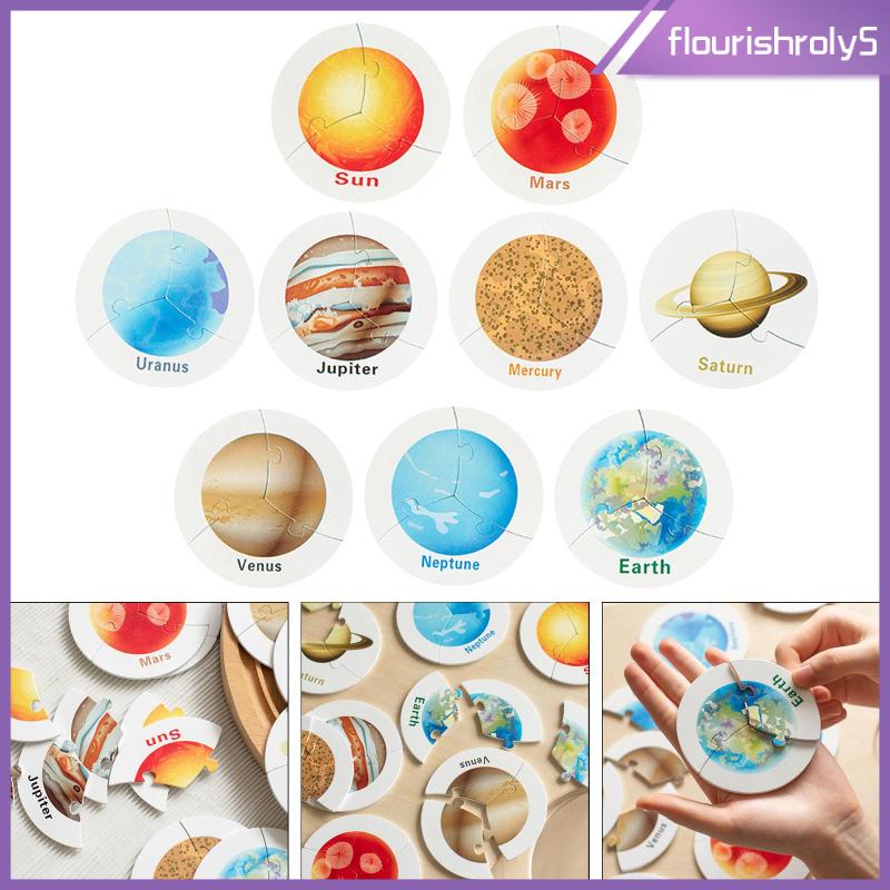 [Flourishroly5] ของเล่นปริศนา ระบบสุริยะ รูปดาวเคราะห์อวกาศ สําหรับเด็กผู้ชาย และเด็กผู้หญิง