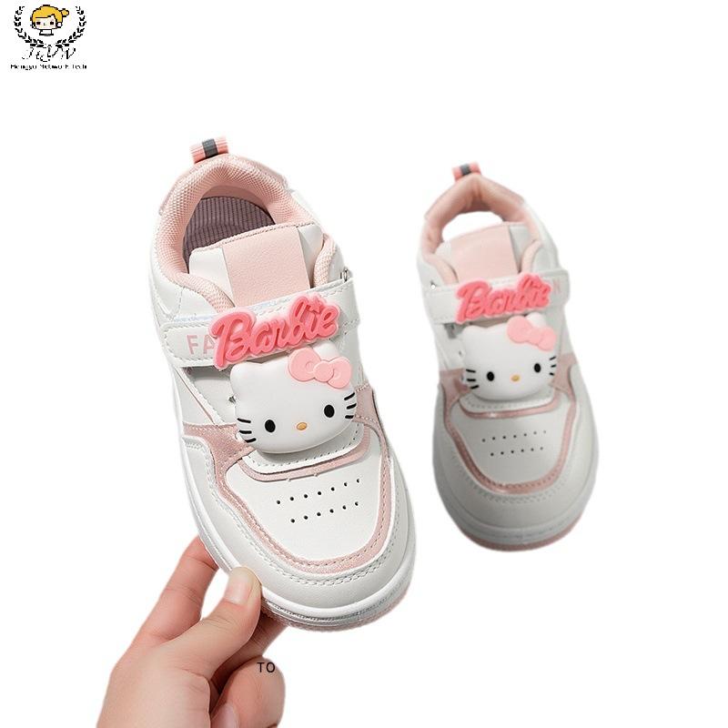 รองเท้ากีฬา รองเท้าบาสเก็ตบอล รองเท้าวิ่ง หนังนิ่ม กันลื่น ลายการ์ตูน KAT สําหรับเด็กนักเรียนผู้ชาย และผู้หญิง