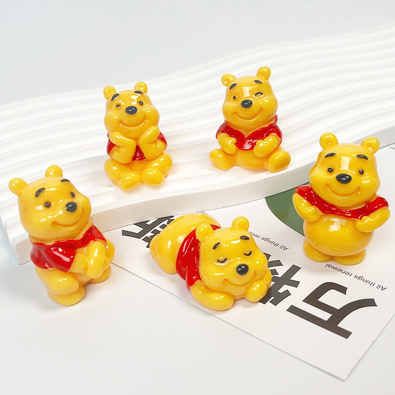 5 ชิ้น Pooh 3D Resin Charms 023 (6-264)