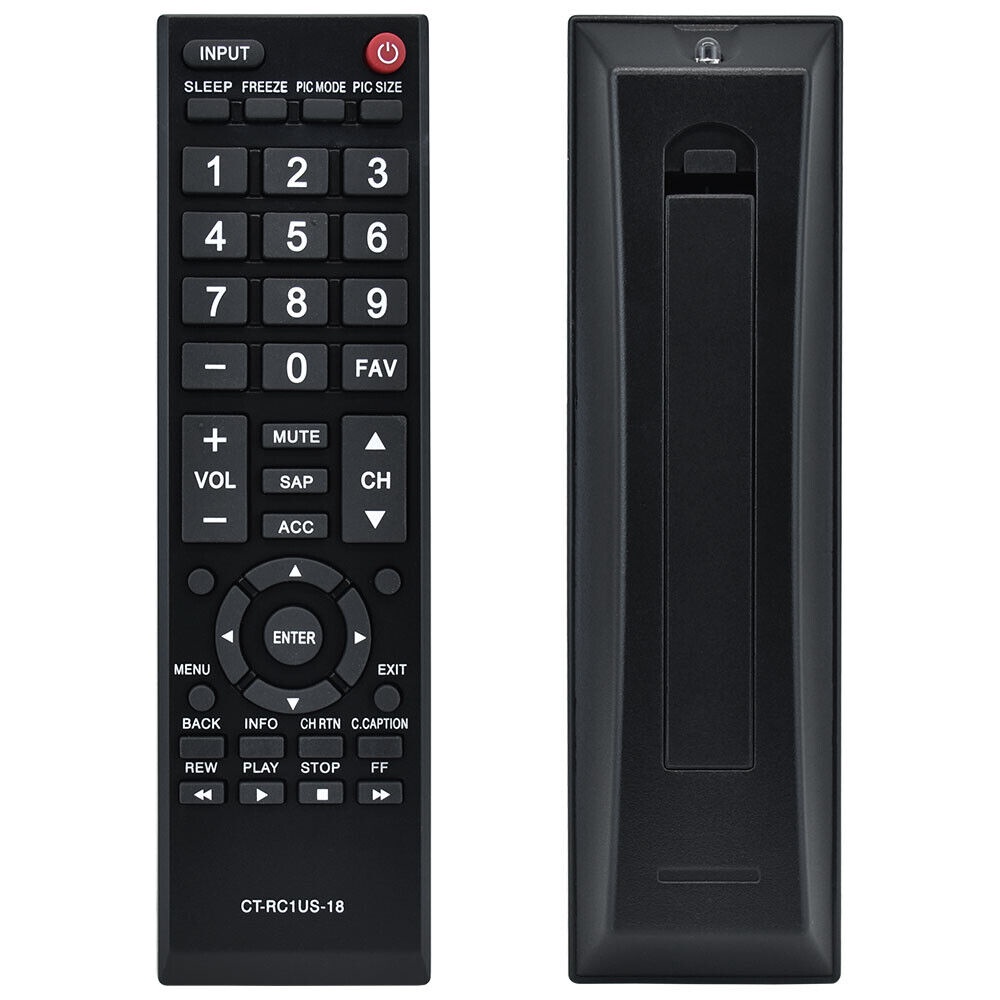 ใหม่ CT-RC1US-18 สําหรับโตชิบารีโมทคอนโทรลทีวี 32L310U20 49L510U18 55L510U18