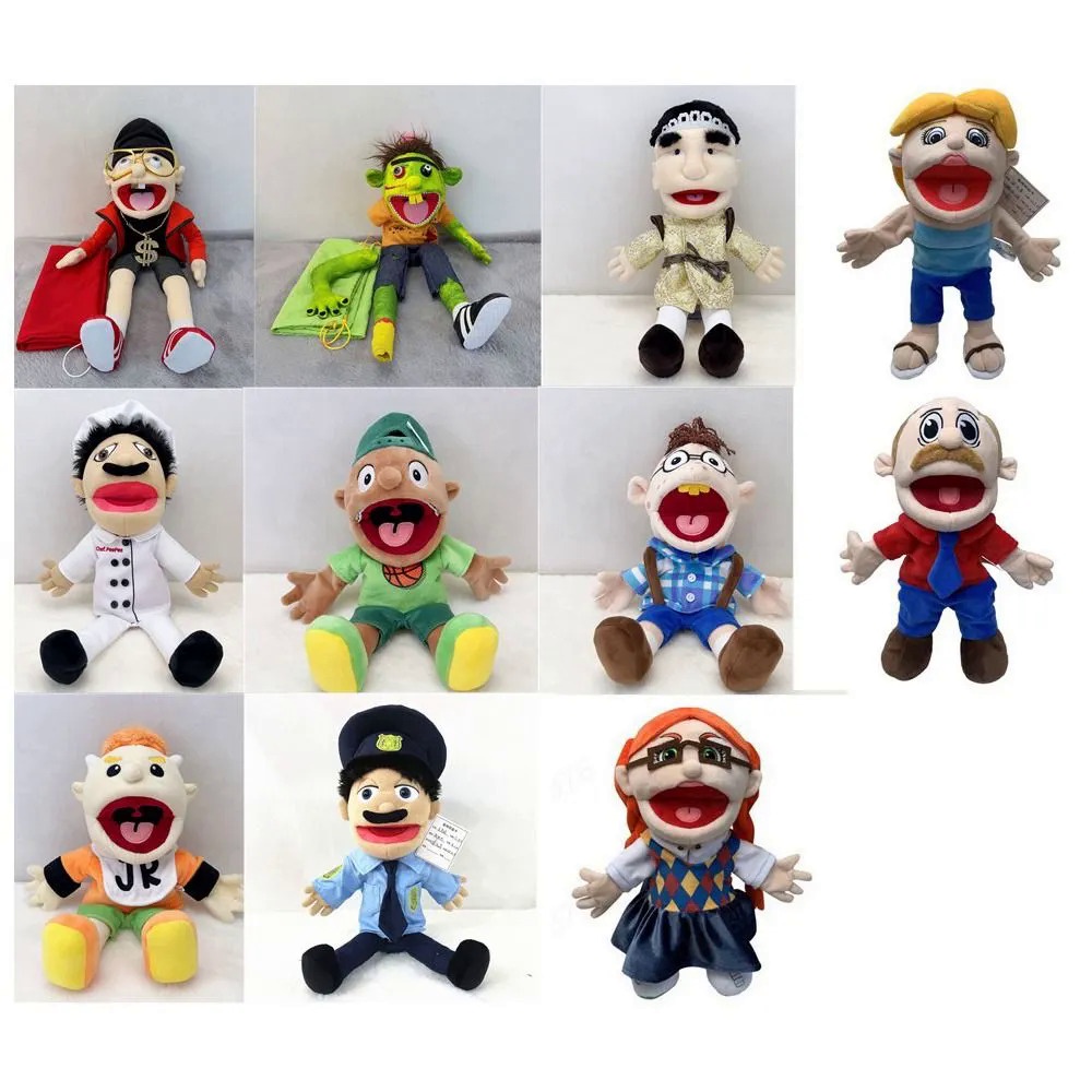 Cody Junior Jeffy Hand Puppet Talk Show Muppet Movable Mouth Jeffy Friends Finger Puppet Soft Cartoo