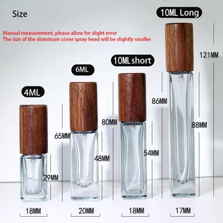 ขวดสเปรย์น้ําหอมเปล่า แบบหนา เติมได้ ขนาด 4 มล. 6 มล. 10 มล. สีฟ้า สีเทา สําหรับเดินทาง